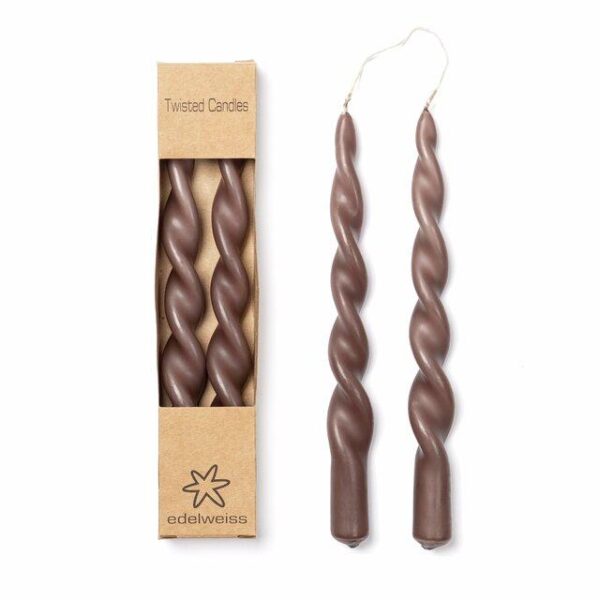 Twisted candles chocolat 24cm