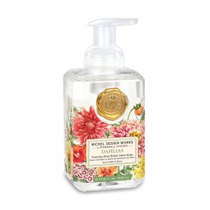 Dahlias, skummende håndsåpe