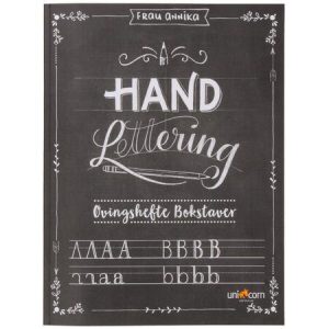 Handlettering bokstaver, øvingshefte