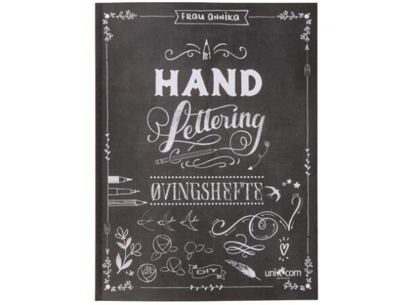 Handlettering tegne, øvingshefte