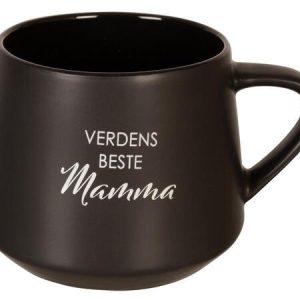 Krus svart, verdens beste mamma