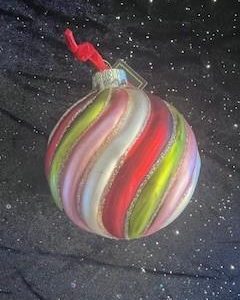 Julekule glass, multi