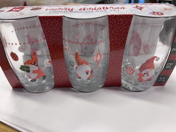 3 stk juleglass