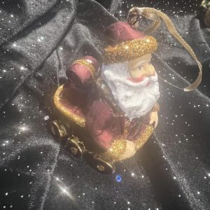 Nisse med tivolivogn, juletrepynt