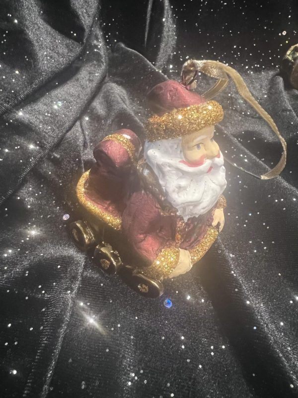 Nisse med tivolivogn, juletrepynt