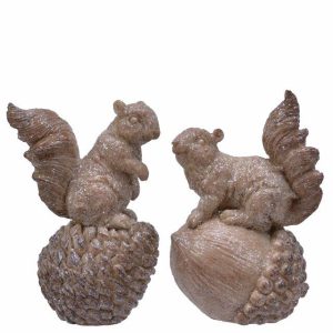 Ekorn sittene på eikenøtt