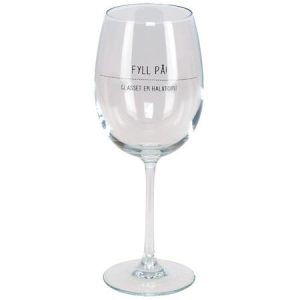 Vinglass, fyll på....