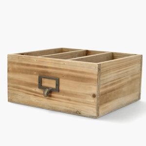 Trekasse/kurv med rom