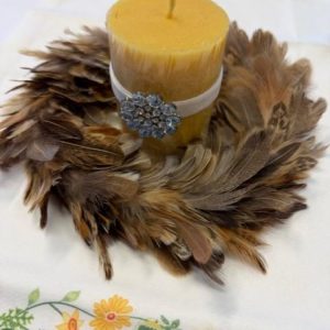 Krans av fjær, 25cm