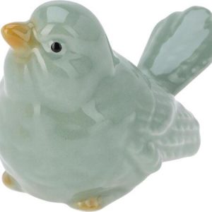 Grønn fugl, porselen