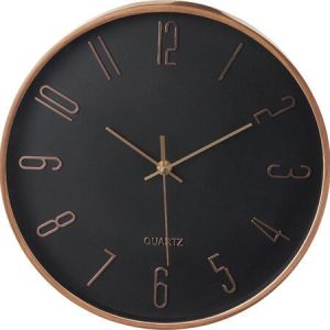 Klokke sort m/trefarget kant d:30cm